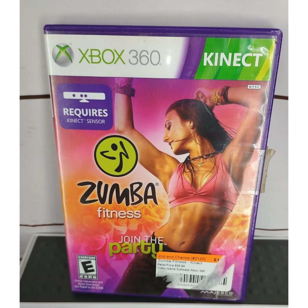 Zumba Fitness Xbox 360 Game Kinect Required Dance Workout Fun
